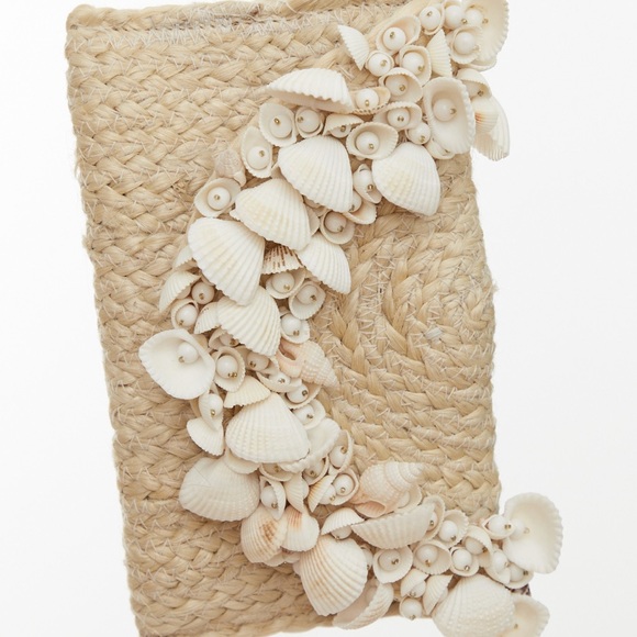 Summer natural rope and seashells clutch - Picture 3 of 8